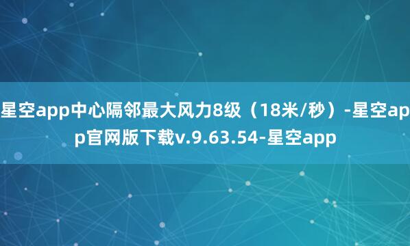 星空app中心隔邻最大风力8级（18米/秒）-星空app官网版下载v.9.63.54-星空app
